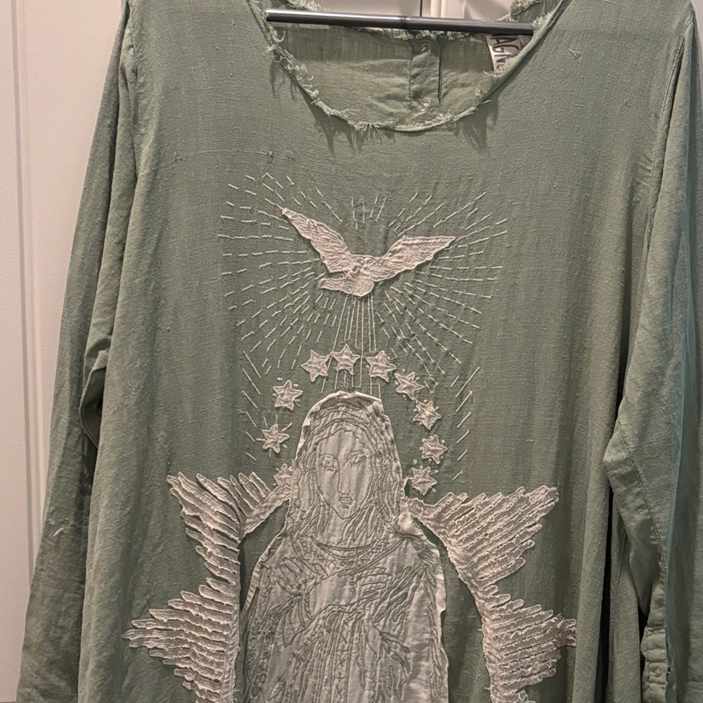 Magnolia Pearl Sage Green Long Sleeve Dress - Picture 2 of 8